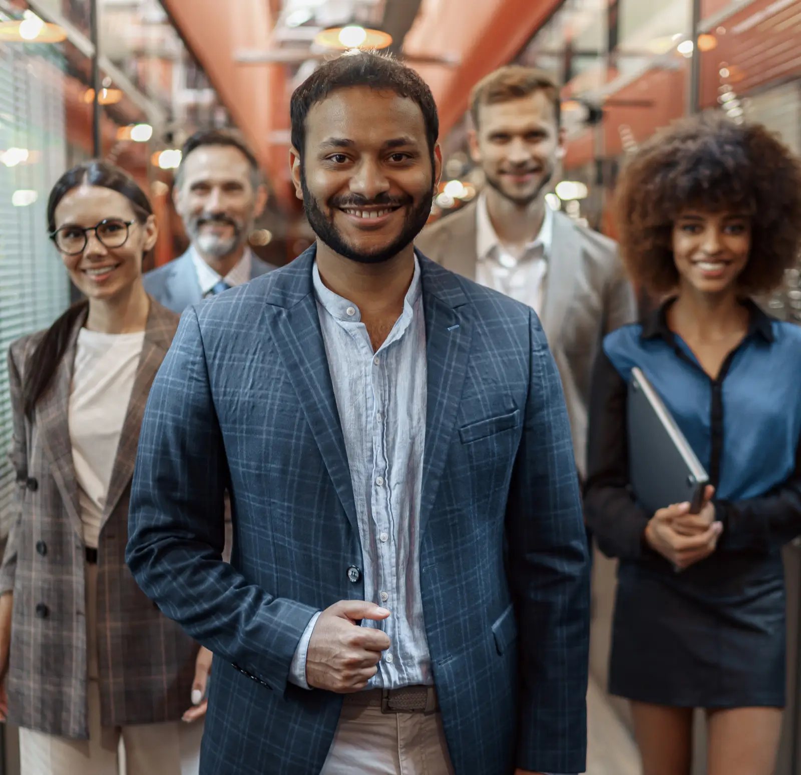 Business team standing together